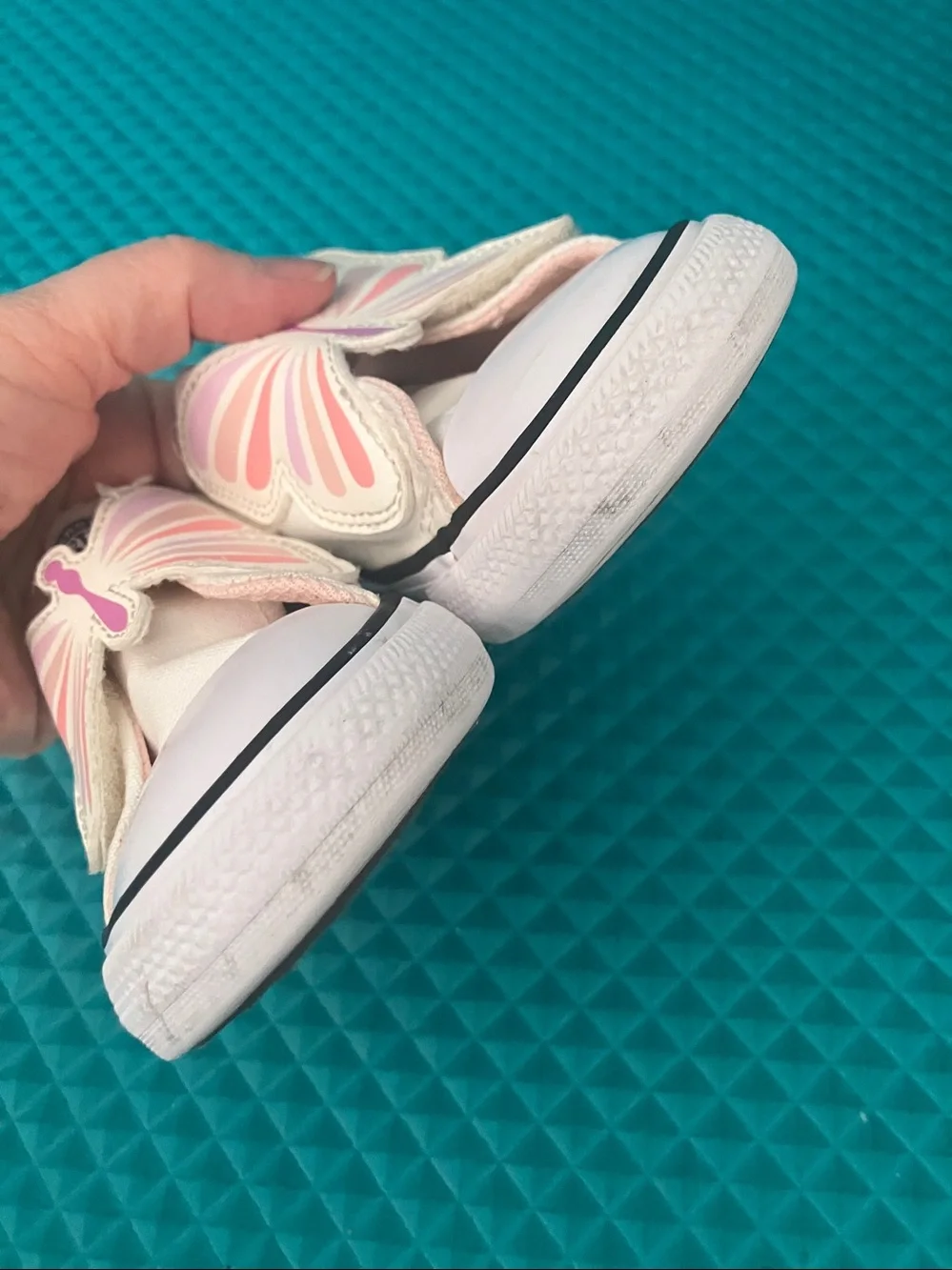 CONVERSE Toddler Girls Chuck Taylor All Star toddler butterfly sneakers | 7